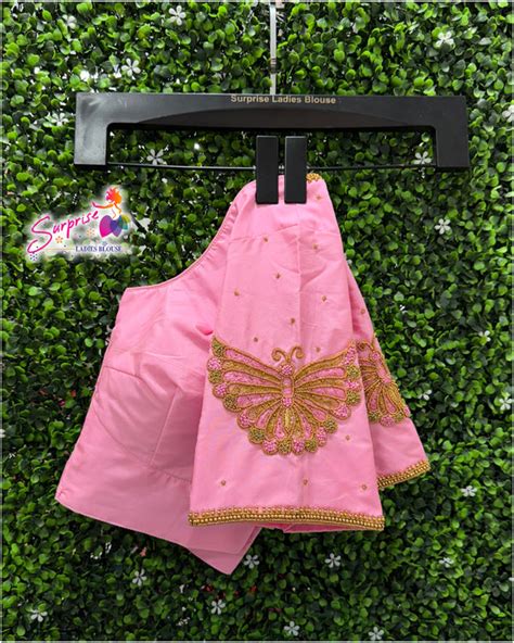 Designer handwork Ari work blouse Baby Pink color – SurpriseLadies blouse