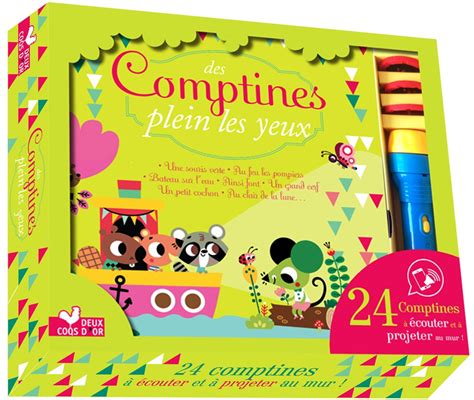 Buy Des comptines plein les yeux - coffret avec lampe magique - 24 ...