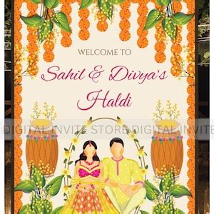 Buy Welcome Holud Signs Welcome to Haldi Sign, Wedding Haldi Decor ...