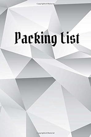 Packing List: Packing List To do List Checklist Trip Planner Vacation ...