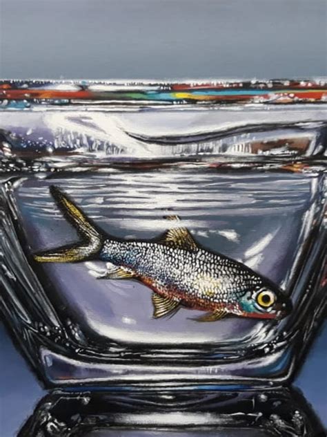 Fish Aquarium | Acrylic On Canvas | By Arushi Tripathi | Exotic India Art