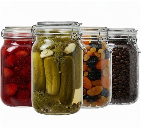 Buy STAR WORK - 1500 ML Pack Of 4 Kitchen Glass Jar - Square Kitchen ...
