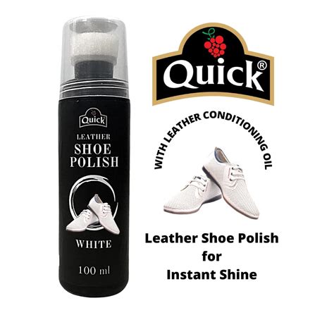 Buy Quick Liquid Shoe Polish Color - White (100 ML) and Shoe Shiner ...