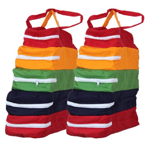 Kuber Industries Multiuses 5-Tier Hanging Cotton Shoe Organizer ...