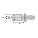CV50 Shell Mill adapters • Cap Screw • Coolant Form AD • Metric
