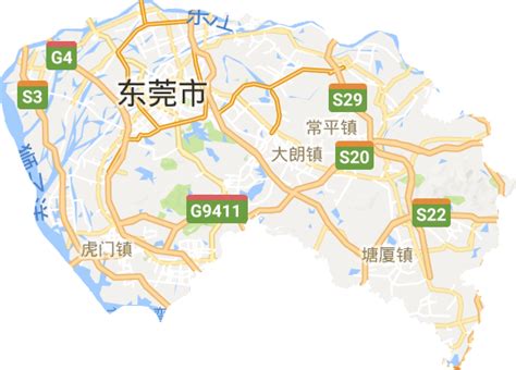 东莞市高清电子地图