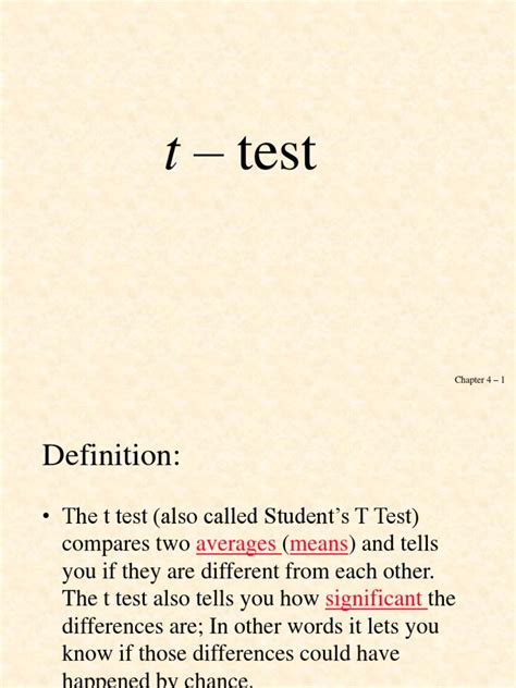 Image result for T-Test Introduction