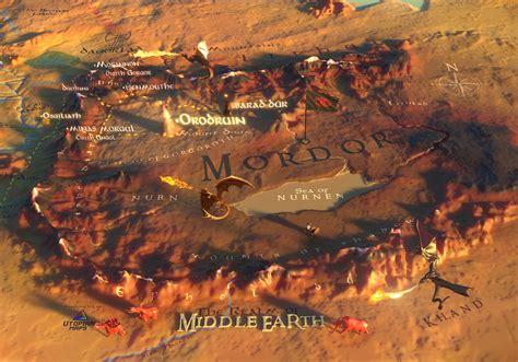 Middle Earth Map The Lord Of The Rings Wallpapers
