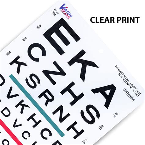 KSIPL Buy 10-Foot Snellen Eye Chart - 14x9 Inches at Ubuy India