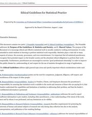 Ethical Guidelines for Statistical Practice 的图像结果