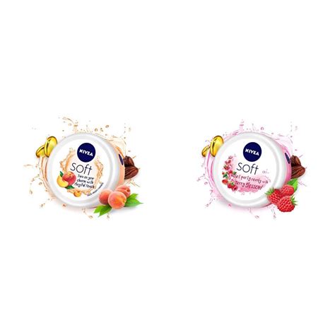 Nivea Soft Light Moisturizer Cream, Playful Peach, With Vitamin E ...