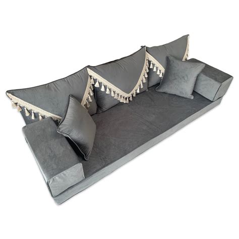 Moroccan Floor Sofa Set - Arabic Majlis Seating, Bohemian Lounge ...