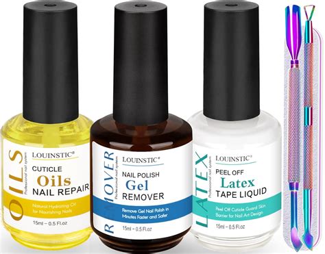 Amazon.com : LOUINSTIC Gel Nail Polish Remover - Gel Polish Remover Kit ...