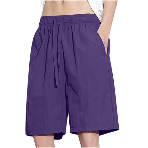 Dolkfu Drawstring Mens 6 inch Shorts Elastic Waist Plus Size Nylon ...