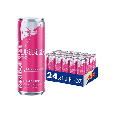 Amazon.com : Red Bull White Peach Summer Edition Energy Drink, with ...