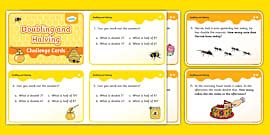 Doubling and Halving Challenge Cards | Maths