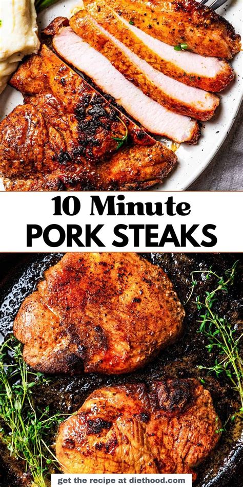 Make juicy, pan-seared pork steak in just 10 minutes using one skillet ...