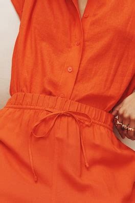 Women's Bright red Linen-blend trousers | H&M IN