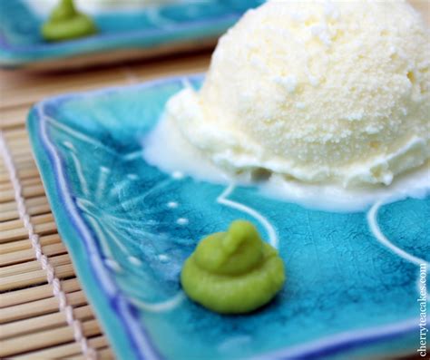 Cherry Tea Cakes: Wasabi Ice Cream