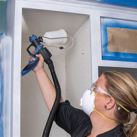 Using HVLP Sprayer Latex Cabinets 的图像结果