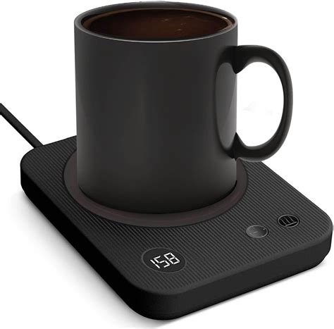 Amazon.com: Mug Warmer for Desk,with Temperature Display, 2-12Hrs Auto Shut Off, Smart Candle ...