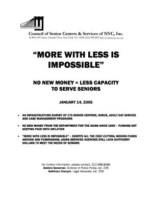Fillable Online cscs-ny MORE WITH LESS IS IMPOSSIBLE - cscs-nyorg Fax ...
