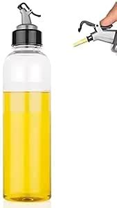 Oil Dispenser Cooking Bottle Container Unbreakable Transparent Leak ...