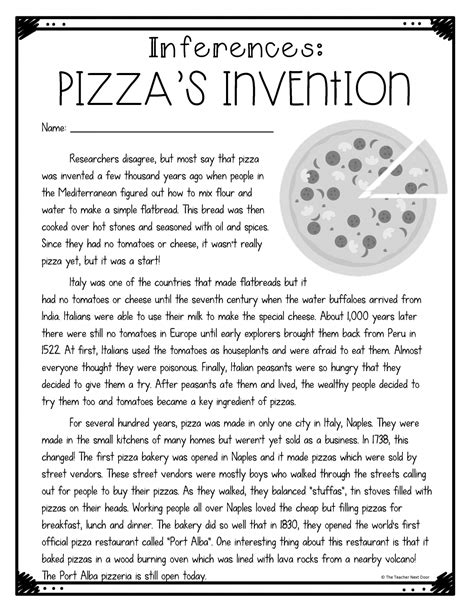 Making Inference Worksheets For Grade 6