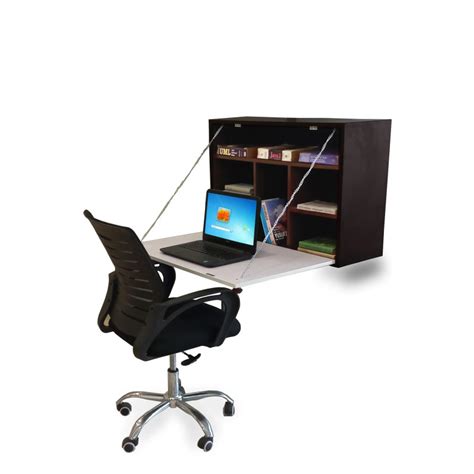 Computer Table with Book Rack Design 的图像结果