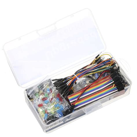 KCHOICE® Electronics Fun Kit with 830 Holes Breadboard Cable Resistor ...