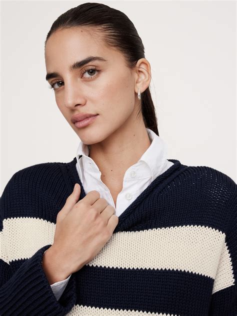Cotton Roll-Neck Sweater | Banana Republic
