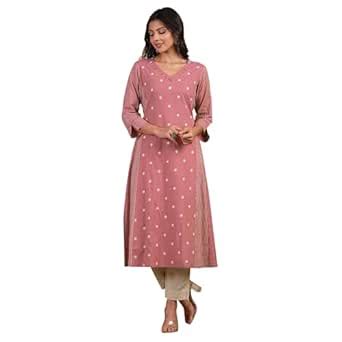 Buy KAMI KUBI A line Kurta with Blend of Different Cotton Prints ...