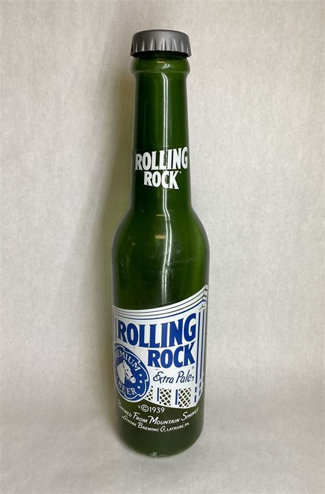 Rolling Rock Extra Pale Bottle Shaped Coin Bank 23” x 6” Latrobe ...