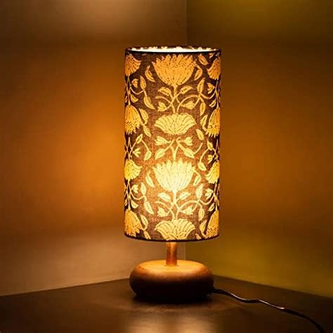 Buy ExclusiveLane 'Volta' Mango Wooden LED Table Lamp for Bedroom ...