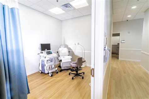 Exam room at Carolina Fertility Institute