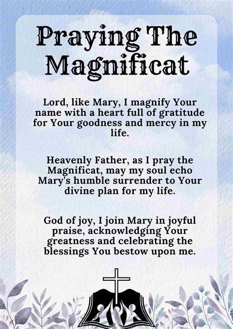 50+ The Magnificat Prayer - † ️️ Daily Blessings Prayer ️
