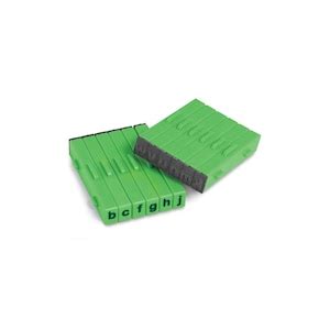 Buy Attachable Letters Stamp Set, In-line Alphabet and Numbers, Pottery ...
