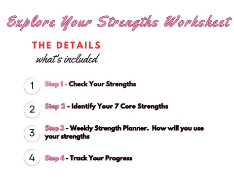 Buy Strengths Worksheet: Therapy & Personal Growth Tools (digital ...