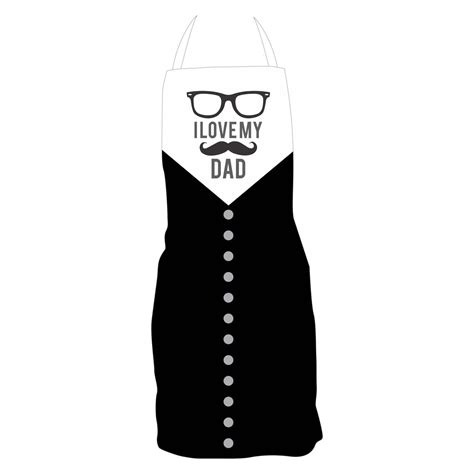 TheYaYaCafe® I Love My Dad Apron for Father | Waterproof Chef Apron for ...