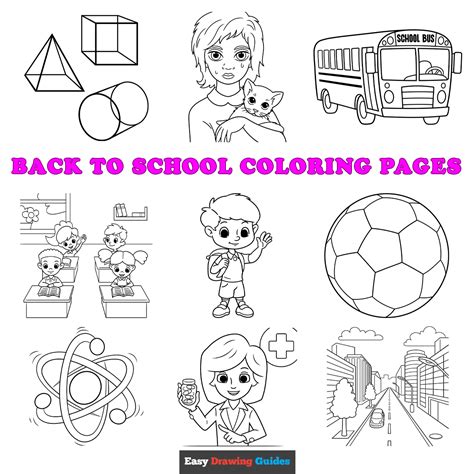 Coloring School Drawing Free Printable Back To School Coloring Pages