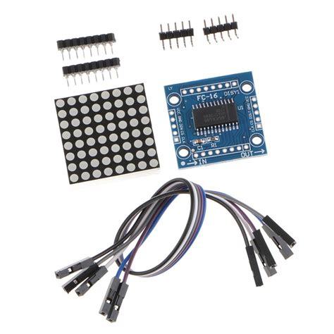 MAX7219 8x8 Dot Matrix LED Display Module MCU Control DIY Kit for Ardu ...