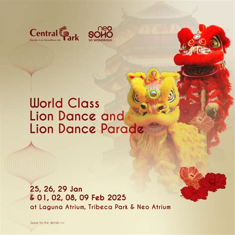 World Class Lion Dance & Lion Dance Parade | CENTRAL PARK MALL JAKARTA