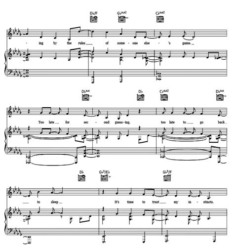 Defying Gravity (from Wicked) by Unknown Sheet Music - Meta-chords