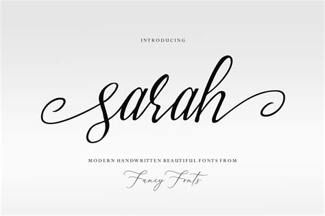 The Name Sarah In Different Fonts