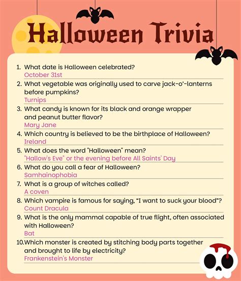 Halloween Trivia Games - 15 Free PDF Printables | Printablee