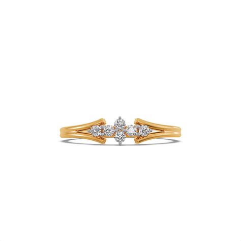 Trio Sparkle 9KT Gold Laboratory Grown Diamond Ring – PALMONAS