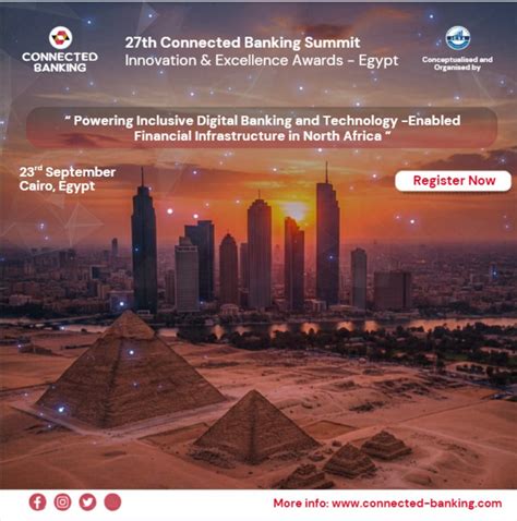 27th Connected Banking Summit – North Africa, Egypt 2026 Tickets ...