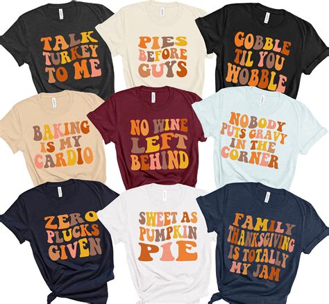 Funny Thanksgiving Group Shirts, Thanksgiving Family Matching Shirt ...