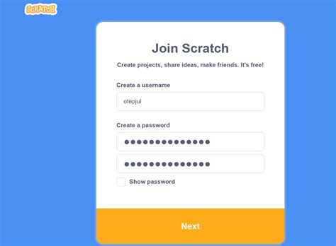 Scratch CreateAccount 的图像结果