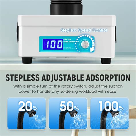 Antstone Solder Fume Extractor, Adjustable Speed, LED India | Ubuy